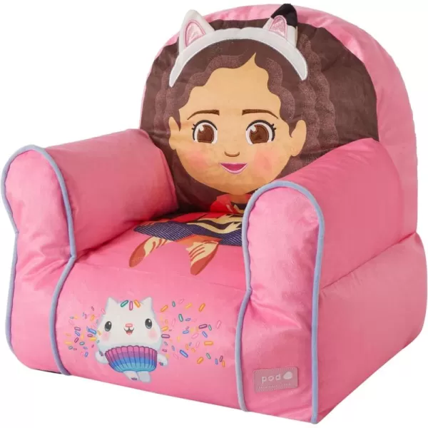 Idea Nuova Minnie Mouse Figural Sherpa Trim Bean Bag Chair, Small, Pink