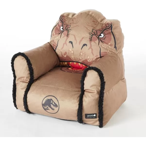 Idea Nuova Minnie Mouse Figural Sherpa Trim Bean Bag Chair, Small, Pink