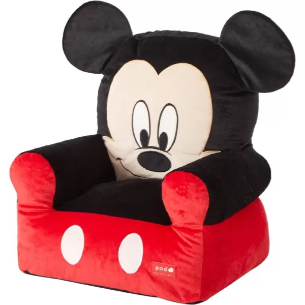 Idea Nuova Minnie Mouse Figural Sherpa Trim Bean Bag Chair, Small, Pink