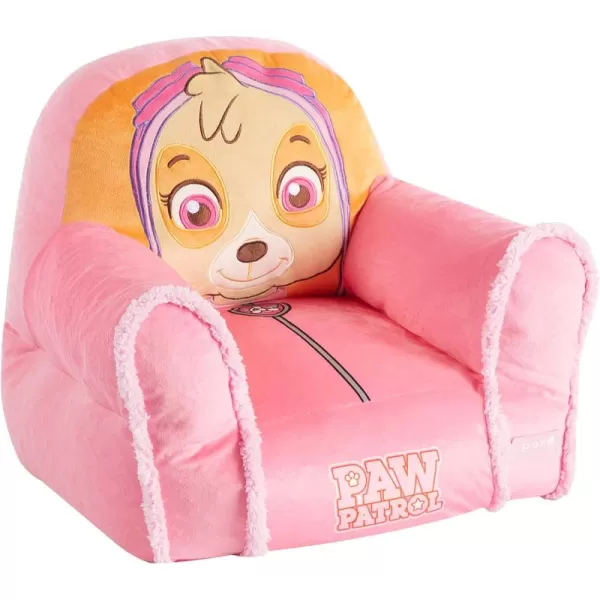 Idea Nuova Minnie Mouse Figural Sherpa Trim Bean Bag Chair, Small, Pink