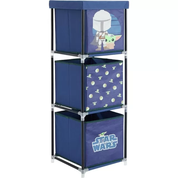 Idea Nuova Nickelodeon Jojo Siwa 3 Tier Fabric Storage Organizer with 3 Cubes and Removable Lid