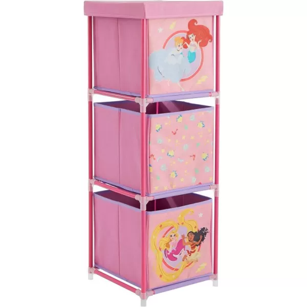 Idea Nuova Nickelodeon Jojo Siwa 3 Tier Fabric Storage Organizer with 3 Cubes and Removable Lid