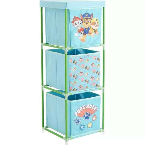Idea Nuova Nickelodeon Jojo Siwa 3 Tier Fabric Storage Organizer with 3 Cubes and Removable Lid