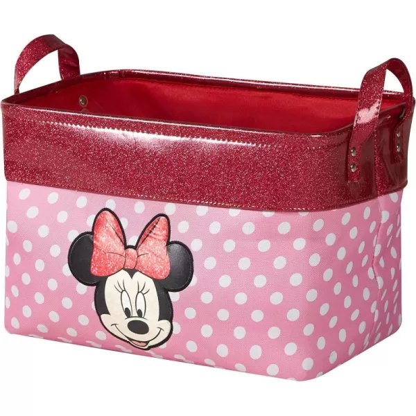 Idea Nuova Ryan's World Rectangular Storage Bin with Gold Trim and Handles , Red