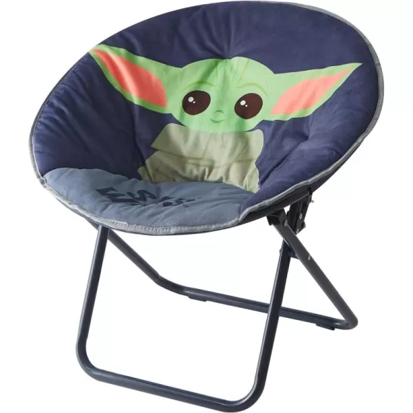 Idea Nuova Star Wars: The Mandalorian Featuring The Child 23" Folding Saucer Chair, Ages 3+