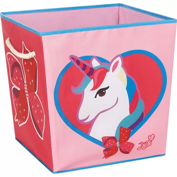 Idea Nuova JoJo Square Storage Bin with Handles, Set of 2, Siwa