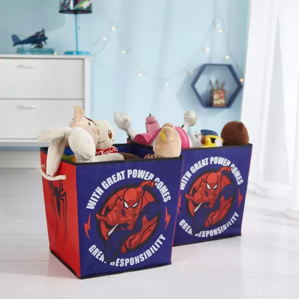 Idea Nuova JoJo Square Storage Bin with Handles, Set of 2, Siwa