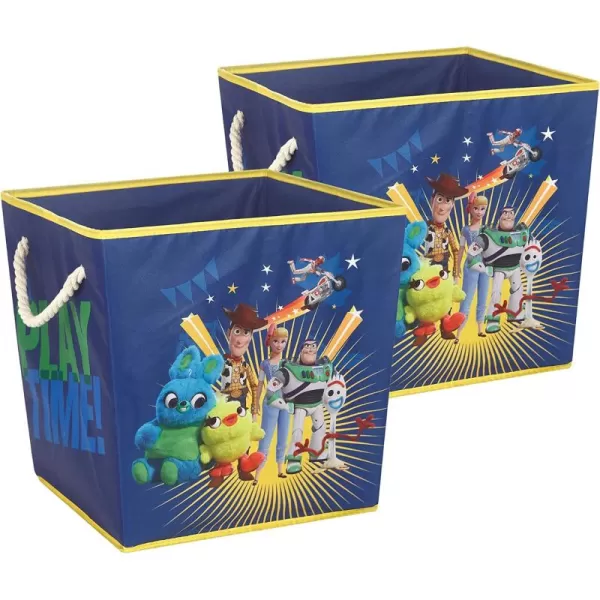 Idea Nuova JoJo Square Storage Bin with Handles, Set of 2, Siwa