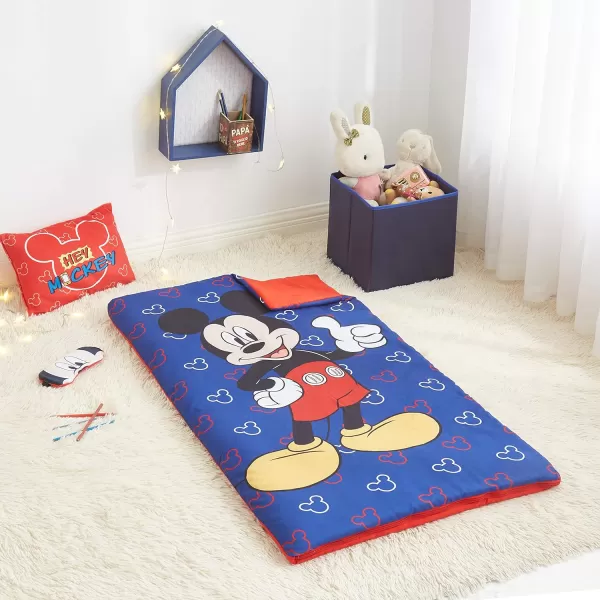 Disney Frozen 2 Giftable Sleepover Set with Sleeping Bag, Pillow &amp; Bonus Eye Mask, Ages 3+, 26"x46", Multicolor