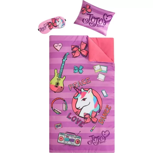 Disney Frozen 2 Giftable Sleepover Set with Sleeping Bag, Pillow &amp; Bonus Eye Mask, Ages 3+, 26"x46", Multicolor