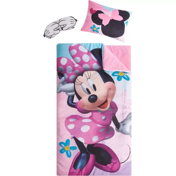 Disney Frozen 2 Giftable Sleepover Set with Sleeping Bag, Pillow &amp; Bonus Eye Mask, Ages 3+, 26"x46", Multicolor