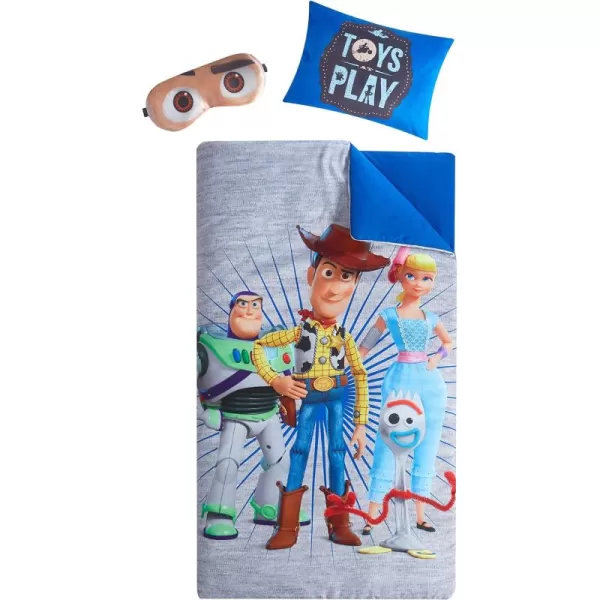 Disney Frozen 2 Giftable Sleepover Set with Sleeping Bag, Pillow &amp; Bonus Eye Mask, Ages 3+, 26"x46", Multicolor