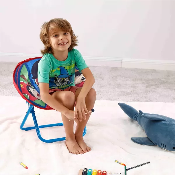 Avengers Toddler 19” Folding Saucer Chair with Cushion, Metal, Ages 3+