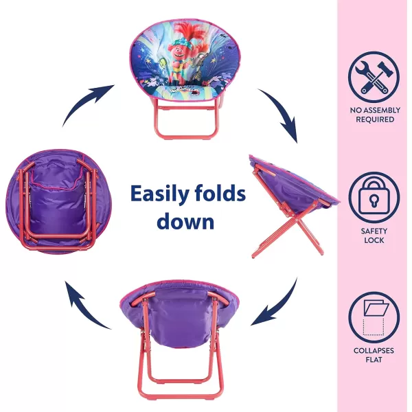 Avengers Toddler 19” Folding Saucer Chair with Cushion, Metal, Ages 3+