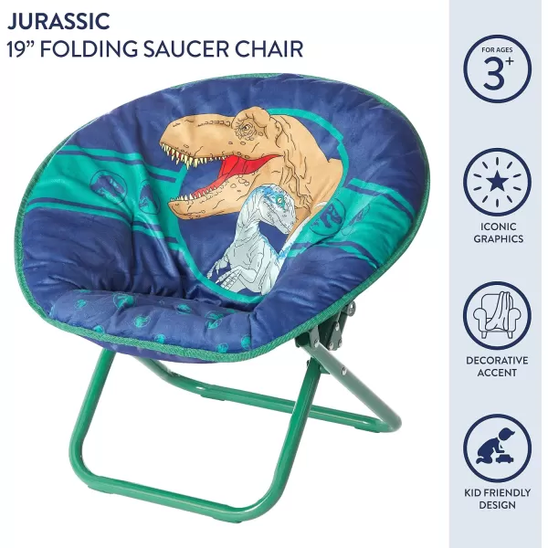 Avengers Toddler 19” Folding Saucer Chair with Cushion, Metal, Ages 3+