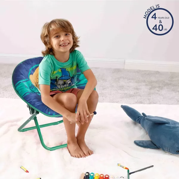 Avengers Toddler 19” Folding Saucer Chair with Cushion, Metal, Ages 3+