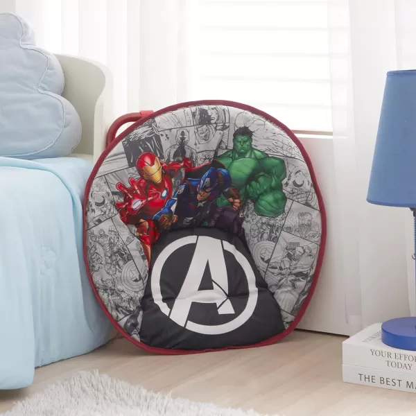 Avengers Toddler 19” Folding Saucer Chair with Cushion, Metal, Ages 3+