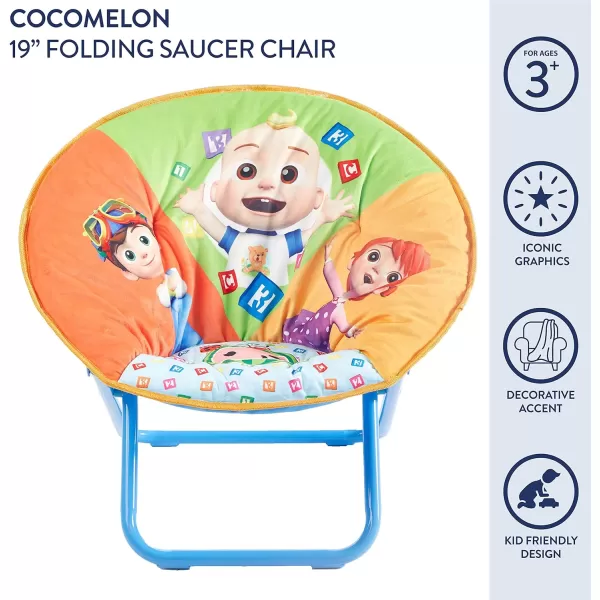 Avengers Toddler 19” Folding Saucer Chair with Cushion, Metal, Ages 3+