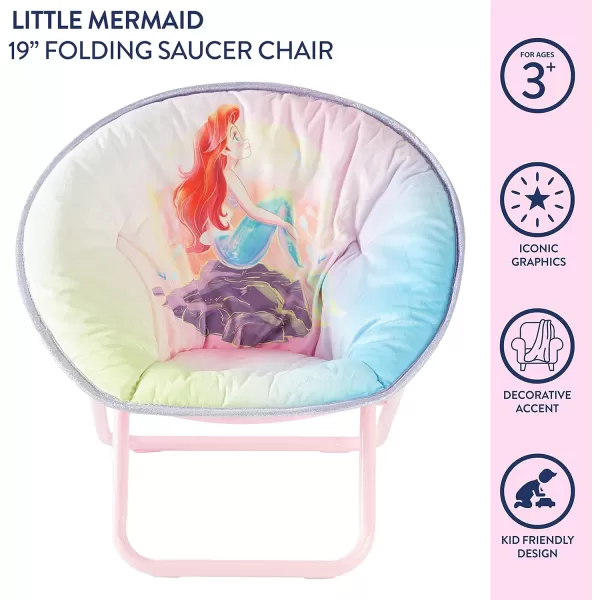Avengers Toddler 19” Folding Saucer Chair with Cushion, Metal, Ages 3+