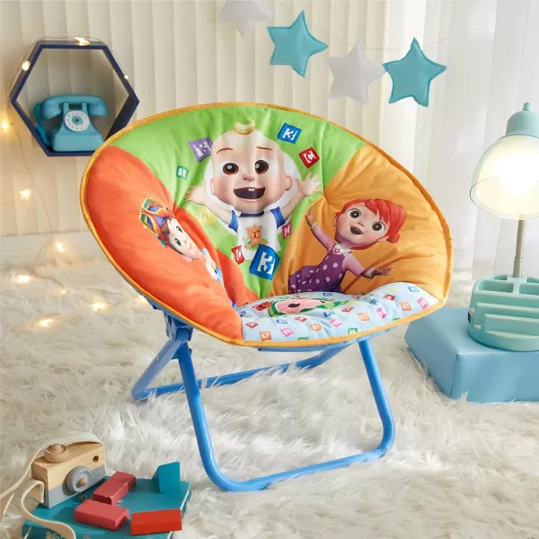 Avengers Toddler 19” Folding Saucer Chair with Cushion, Metal, Ages 3+