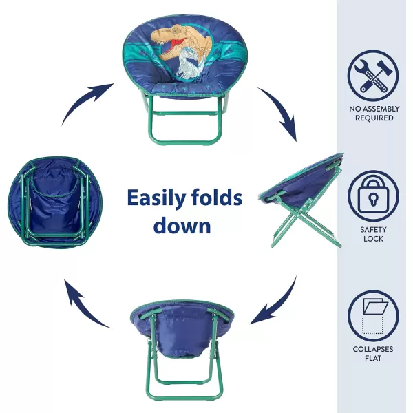 Avengers Toddler 19” Folding Saucer Chair with Cushion, Metal, Ages 3+