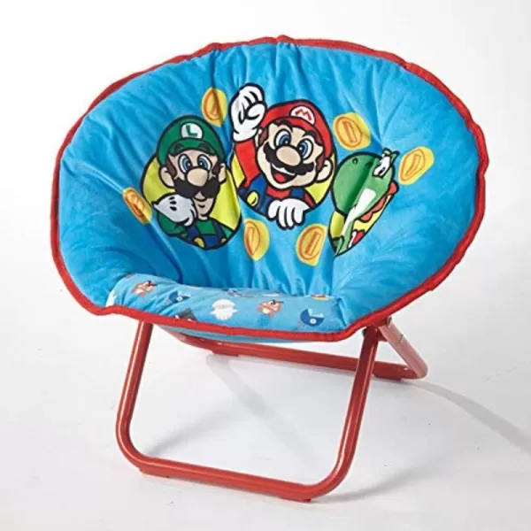 Avengers Toddler 19” Folding Saucer Chair with Cushion, Metal, Ages 3+