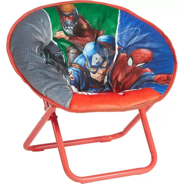 Avengers Toddler 19” Folding Saucer Chair with Cushion, Metal, Ages 3+