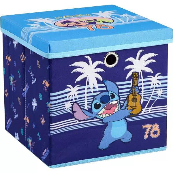Idea Nuova Winnie the Pooh Collapsible Storage Cube with removable Lid, 10" Wx10 Hx10 D