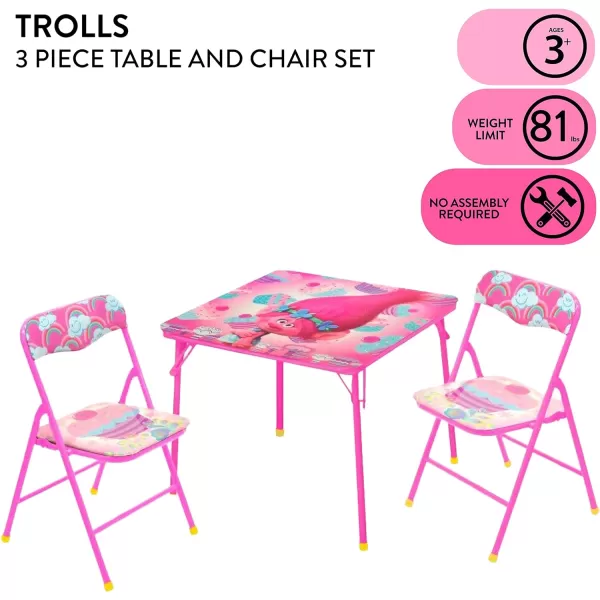 Idea Nuova Trolls 3 Piece Table and Chair Set