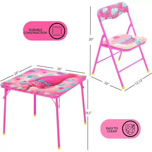 Idea Nuova Trolls 3 Piece Table and Chair Set