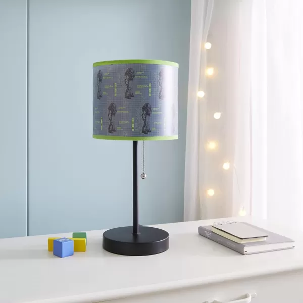 Disney Mickey Mouse 90th Anniversary Stick Table Kids Lamp With Pull Chain, Themed Printed Decorative Shade