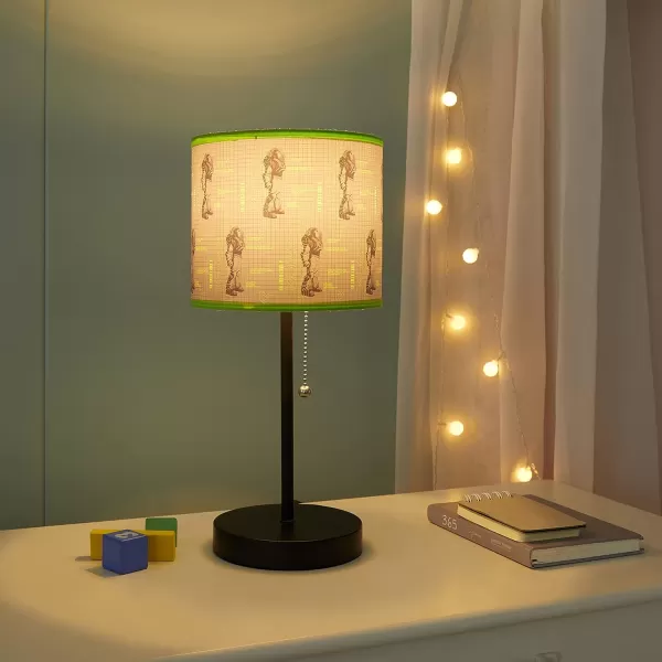 Disney Mickey Mouse 90th Anniversary Stick Table Kids Lamp With Pull Chain, Themed Printed Decorative Shade