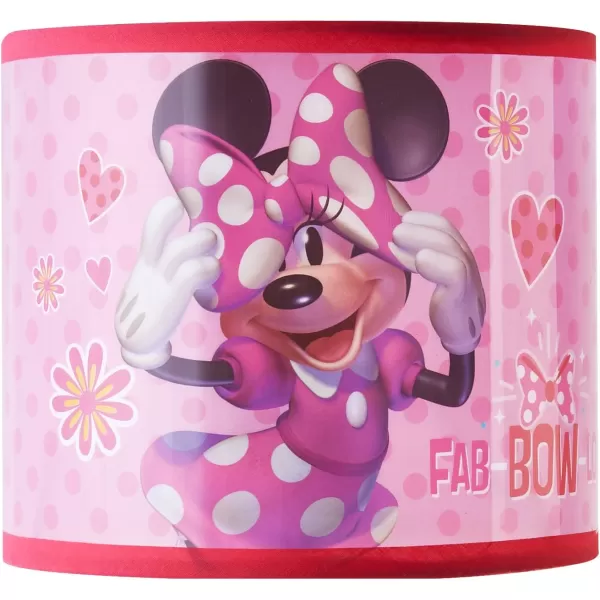 Disney Mickey Mouse 90th Anniversary Stick Table Kids Lamp With Pull Chain, Themed Printed Decorative Shade