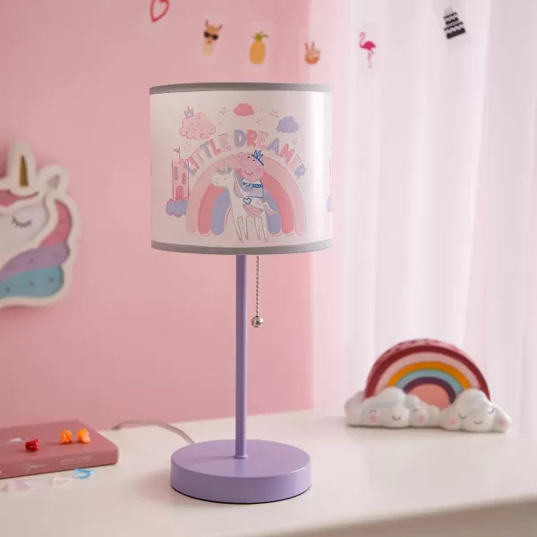 Disney Mickey Mouse 90th Anniversary Stick Table Kids Lamp With Pull Chain, Themed Printed Decorative Shade