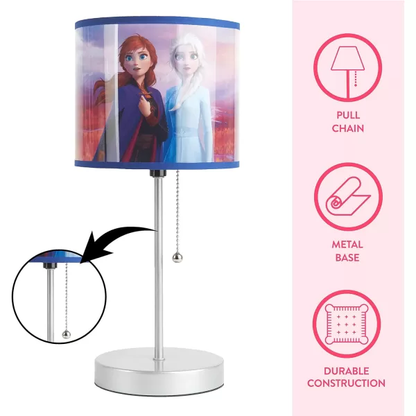Disney Mickey Mouse 90th Anniversary Stick Table Kids Lamp With Pull Chain, Themed Printed Decorative Shade
