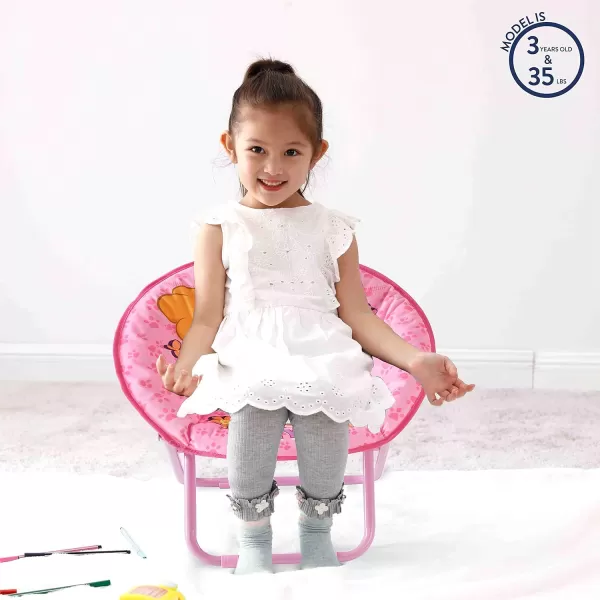 Idea Nuova Disney Minnie Mouse Toddler Saucer Chair, Plastic