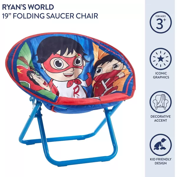 Idea Nuova Disney Minnie Mouse Toddler Saucer Chair, Plastic