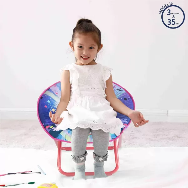 Idea Nuova Disney Minnie Mouse Toddler Saucer Chair, Plastic