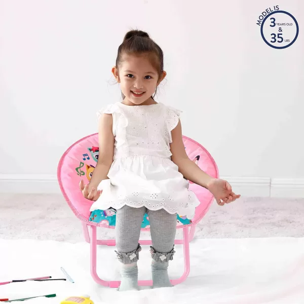 Idea Nuova Disney Minnie Mouse Toddler Saucer Chair, Plastic