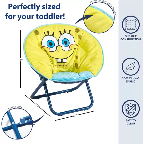 Idea Nuova Disney Minnie Mouse Toddler Saucer Chair, Plastic
