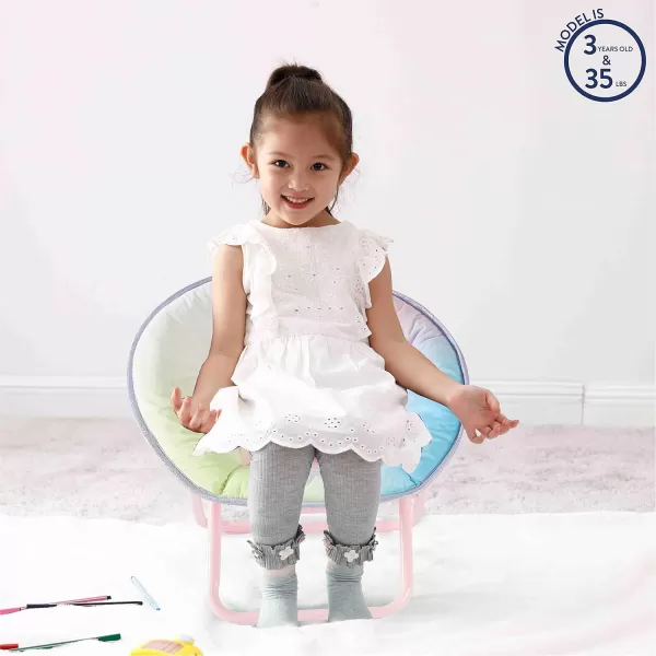 Idea Nuova Disney Minnie Mouse Toddler Saucer Chair, Plastic
