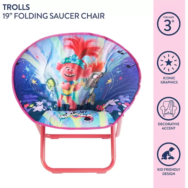 Idea Nuova Disney Minnie Mouse Toddler Saucer Chair, Plastic