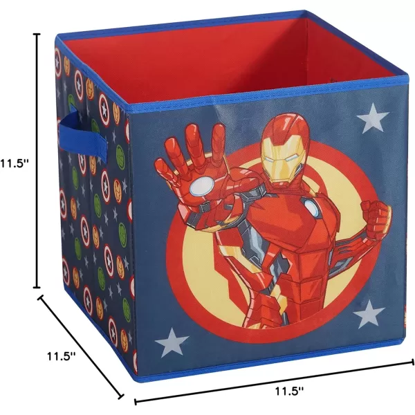 Idea Nuova Nickelodeon JoJo Siwa Collapsible LED Light Up Toy Storage Cubes, 2 Pack, 11.5"