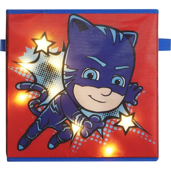 Idea Nuova Nickelodeon JoJo Siwa Collapsible LED Light Up Toy Storage Cubes, 2 Pack, 11.5"
