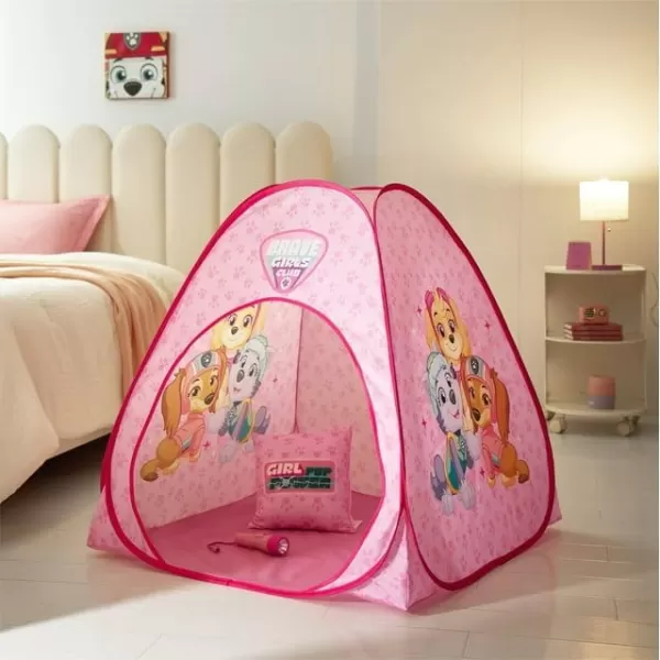 Disney Mickey Mouse 3 Piece Slumber Set with Kids Indoor Outdoor UPF 30+ Pop Up Play Tent with Pillow and Flashlight