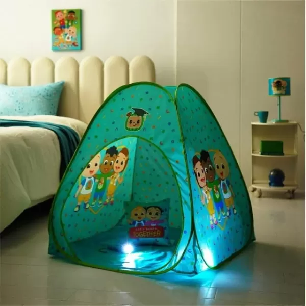 Disney Mickey Mouse 3 Piece Slumber Set with Kids Indoor Outdoor UPF 30+ Pop Up Play Tent with Pillow and Flashlight