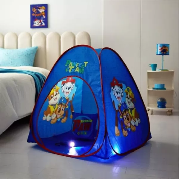 Disney Mickey Mouse 3 Piece Slumber Set with Kids Indoor Outdoor UPF 30+ Pop Up Play Tent with Pillow and Flashlight