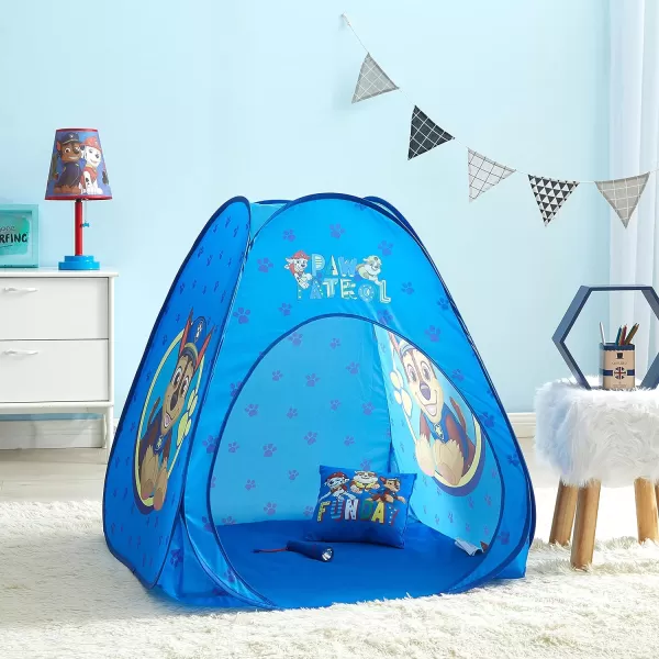 Disney Mickey Mouse 3 Piece Slumber Set with Kids Indoor Outdoor UPF 30+ Pop Up Play Tent with Pillow and Flashlight