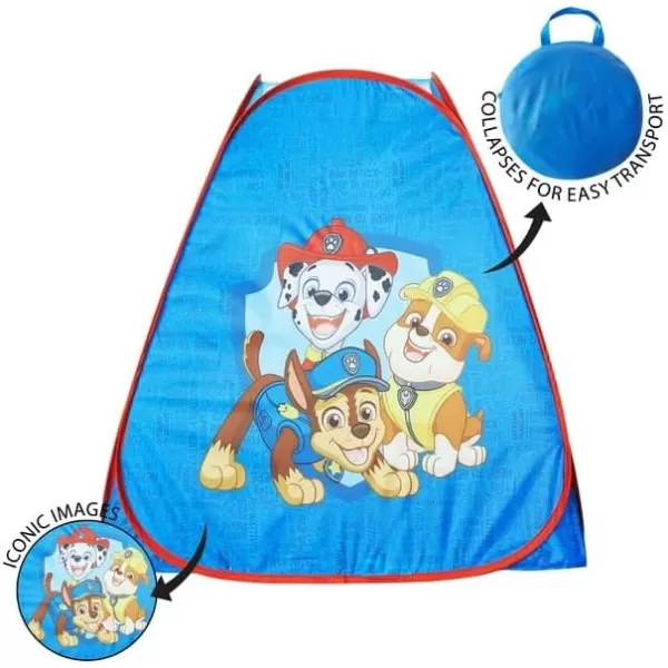 Disney Mickey Mouse 3 Piece Slumber Set with Kids Indoor Outdoor UPF 30+ Pop Up Play Tent with Pillow and Flashlight