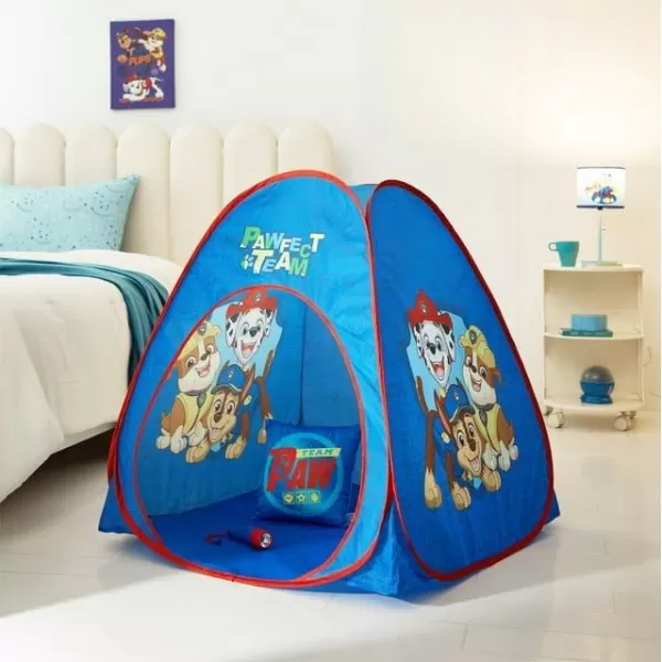 Disney Mickey Mouse 3 Piece Slumber Set with Kids Indoor Outdoor UPF 30+ Pop Up Play Tent with Pillow and Flashlight